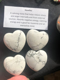 Howlite Puff Heart