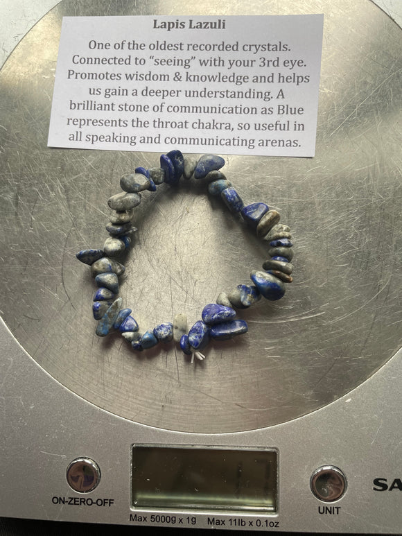 Lapis Lazuli Chip Bracelet