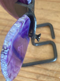 Purple Banded Agate Butterfly on Stand