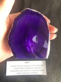 Purple Druze Agate Cut Base