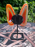 Orange Banded Agate Butterfly on Stand