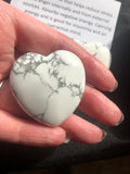 Howlite Puff Heart