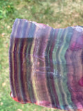 Fluorite Slice & Wrought Iron Adjustable Stand
