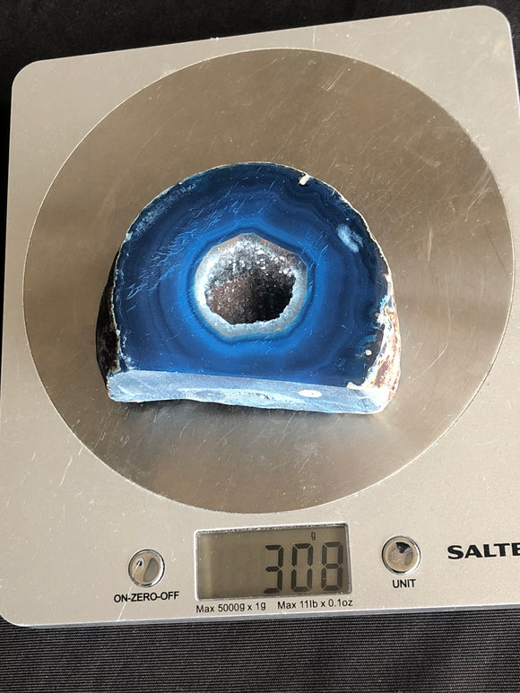 Blue Agate Cut Base