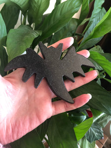 Black Marble Bat Carving